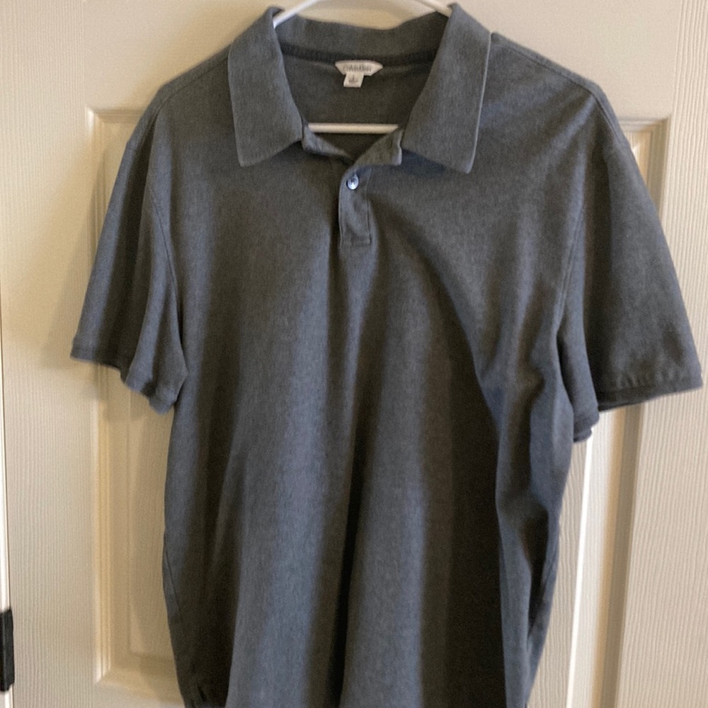 Calvin Klein, grey polo (large)